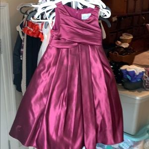 Flower girl purple dress